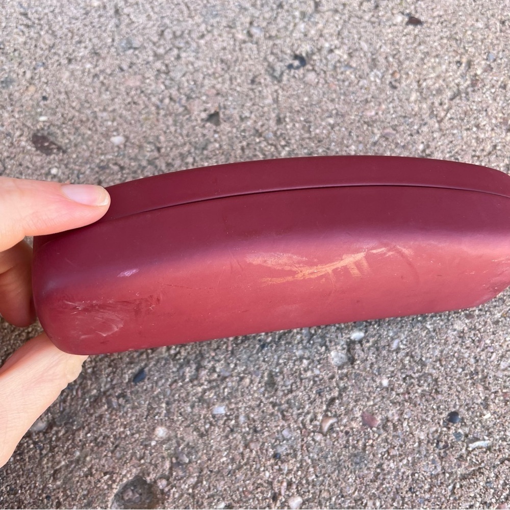 RAY BAN Gatto Deep Red Eye Glasses Sunglasses Case - Picture 5 of 11